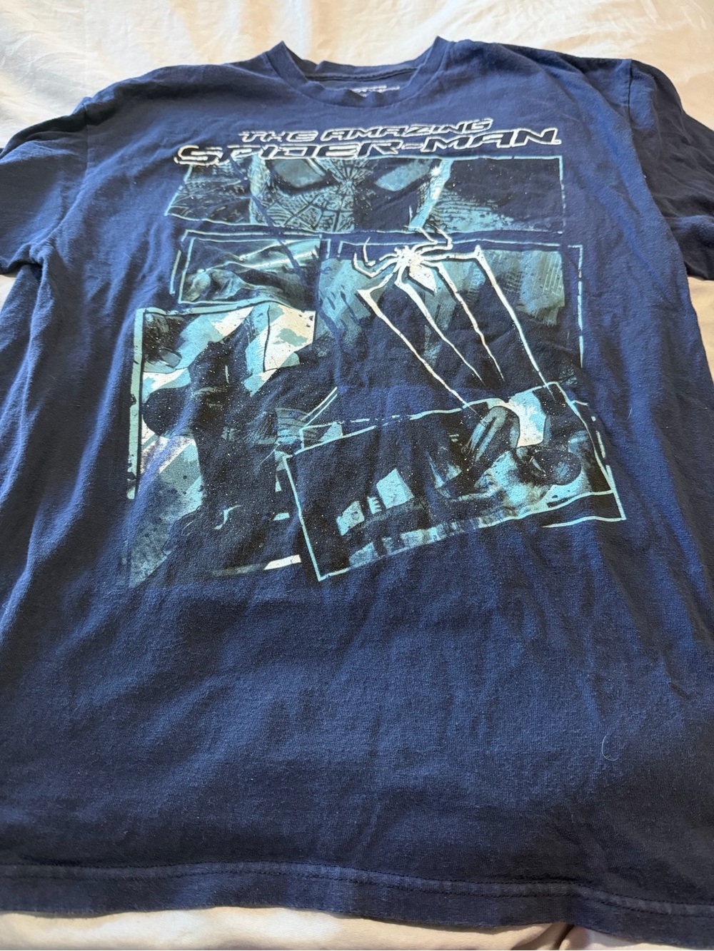 MAD Engine Navy Blue Spider-Man Panel Graphic Tee